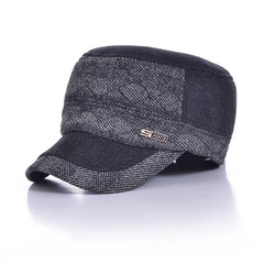 In autumn and winter in the elderly men felt trilby hat hat cap ear leisure middle-aged father peaked cap Adjustable