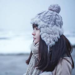 冬天女式帽子毛线针织保暖雷锋护耳兔毛球秋冬款女士帽子冬季加厚 L（58-60cm）