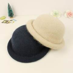 针织毛线老人帽子女奶奶保暖中老年人帽子女秋冬季妈妈婆婆帽围巾 可调节
