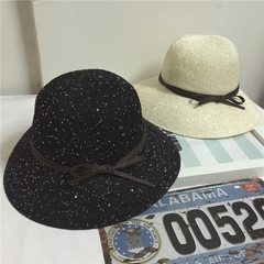 Large dome, leisure basin hat, fisherman's hat, summer outing, flat brim hat cap, female eaves cap, sun protective clothing accessories M (56-58cm)