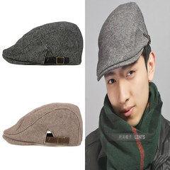 Men's hat and male all-match outdoor leisure Beret peaked cap England handsome fashion cap tide Adjustable