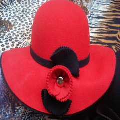 2013 British pure wool hat cap basin in autumn and winter fashion wide brimmed female fashion hat hat gift flowers Adjustable