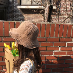 Things made spring chic trendspot twist woven edge art RETRO sweet straw hat female M (56-58cm)