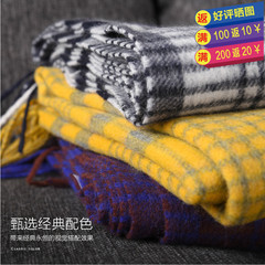 Keymir cool spring summer Plaid Wool Scarf female long all-match large air conditioning dual-use thin towel