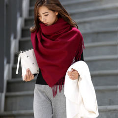 Rainbow thick wool scarf shawl and the air conditioning room black spring and winter female dual-purpose long paragraph color
