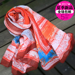 Travel ~ cotton beach scarf scarf girl summer spring sunscreen super long shawl
