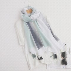 Summer Cotton Scarf Shawl scarves female summer sunscreen Long Beach dual-purpose air-conditioned office large scarf