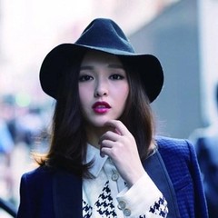 Woollen hat lady spring and autumn and winter Korean style fashionable jazz hat European and American British style big eaves pepper with small hat M (56-58cm) basin hat thin bowknot wine red