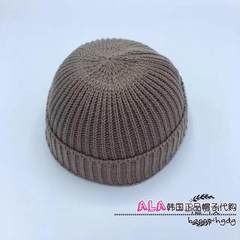 Korean fan hat young Han Guodong gate all-match purchasing genuine simple casual fashion knitted hat new spring M (56-58cm) Warm coffee color