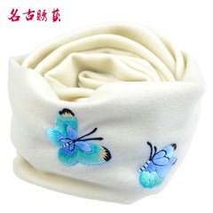 Ancient embroidery embroidery handmade embroidery double-sided high-grade cashmere scarf scarf and winter color