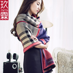 Nine Lin Plaid cashmere scarf shawl
