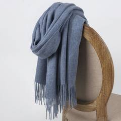 2017 female new all-match solid super pure wool scarf shawl thick warm dual-purpose air conditioner