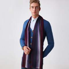 Men's diamond shaped cashmere scarf, autumn and winter 2017 new warm high-end business send package mail