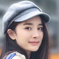 Autumn/winter 2016 women`s Korean version of the leisure beret beret cap, a retro-styled tequila hat, octagonal hat, M (56-58cm) woollen and light grey