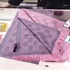 Korean duty-free shop authentic purchasing Gucci, GUCCI double jacquard, pure wool tassel, female shawl, shawl