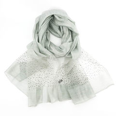Spring and autumn thin scarf hot diamond silk wool blended monochrome scarves long all-match dual-purpose shawl.