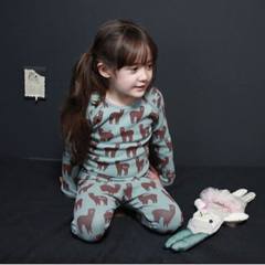 Children's underwear suits children cotton long johns warm pajamas 2017 new boys and girls. Alpaca blue 130cm