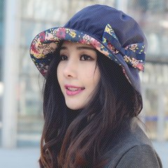 Superstar Hat Lady elegant floral autumn Korean basin cap, fisherman hat female all-match visor cheap Adjustable Zanglan