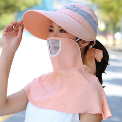 Summer hat male UV sunscreen sun hat sun visor cap outdoor youth face fishing cap, fisherman hat M (56-58cm) DYM22- orange