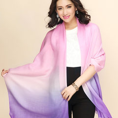 Women`s long Korean version of the pure color red winter wool cashmere scarf summer thin air conditioning room shawl pink purple