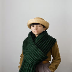 American &lt times, &gt magazine recommend designer Yokoo wool scarf, 16 color pine needles green most tycoon Pine needle green (eg photos)