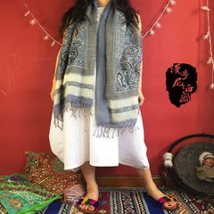 [walking in Nepal] pure handmade heavy industries nailing bead 10000% wool shawl scarf in Kashmir, Nepal (60)