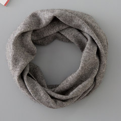 New winter cashmere scarves, shawls, Korean cashmere neck sets, pure cashmere, knitted neck sets, warm mailing Medium grey