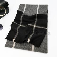 The new! Patchwork plaid cashmere men and women universal scarf autumn and winter warm thick woolen fine for the shawl black gray