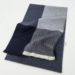 The new! Plaid checked cashmere men and women universal scarf autumn and winter warm thick woolen fine for the cape blue and gray color