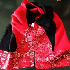 The new shipping gifts Institute of Nanjing brocade auspicious brocade silk brocade, wool shawl spot Red wine horse rider