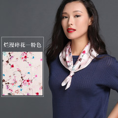 & amp; Curren038 Japanese blue geometric pattern creased cotton square towel (small square towel/scarf/hair band/small scarf) pink