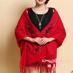 The explosion of Xinjiang 100% pure wool scarf shawl scarf shawl dual-purpose bag lady long post In grey