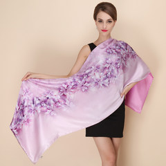 Shanghai silk story spring and summer double top grade silk air-conditioned scarf mulberry silk double button shawl dual purpose ice clear narcissus 2