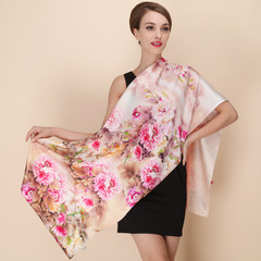 Shanghai silk story spring and summer double top grade pure silk air-conditioned scarf mulberry silk double button button shawl dual-use national color fragrance