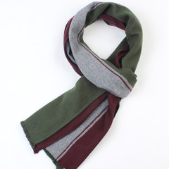 Men`s scarves, silk mulberry silk, silk velvet spring and autumn and winter Korean version are easy to use for keeping warm, middle-aged and old people`s business gifts 1