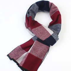 Men`s scarves silk mulberry silk velvet spring and autumn and winter Korean version of a hundred simple warm and simple business gifts for middle-aged and old people 3
