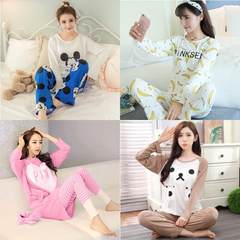 Cartoon dinosaur conjoined pyjamas female autumn winter animal Picacho cute coral coral adult flannel XS