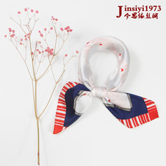 This thinking according to spring and autumn all-match silk scarf 100% female silk scarf scarf small square lady business occupation E-0120