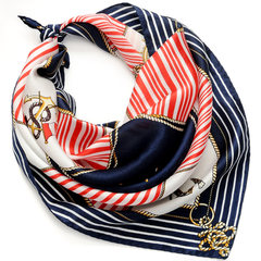 New style men and women perform small scarves yellow pure color scarves kindergarten dance performance props gauze scarves handkerchief naval stripes