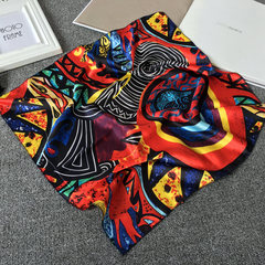 The new style of 2017 summer spring small scarf small silk scarf decoration Korea 100 wear female scarf small scarf professional 50 Maya impression