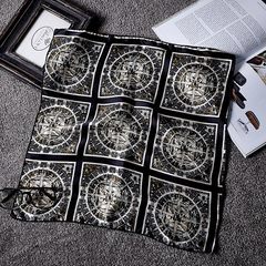 The new style of 2017 summer spring small square scarf small silk towel decorates Korea 100 match female scarf small scarf professional 50 retro compass