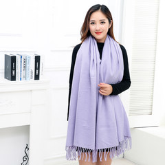 Pop men and women imitation cashmere shawl thickened autumn and winter authentic great red unit gifts snow green