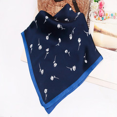 Korean crash color temperament silk scarf decoration scarf spring 664 (60CM square towel)