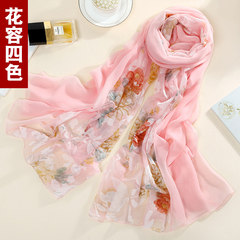 China`s big red silk scarves silk mulberry silk scarves wedding shawl summer long thin gauze scarves in four colors