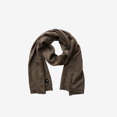 [tea] Merino wool scarf shawl wool Unisex warm spring M Camel
