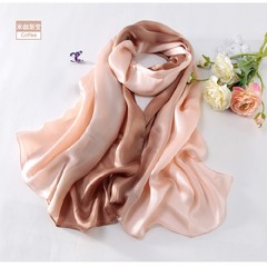 Quality silk scarves, new winter scarves, shawls, long women, Mulberry Silk Shawls Gray black gradient