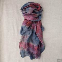 My -1723. Very large silk scarves, handmade trees, dyed finished goods, special package mail Spot 1723
