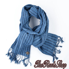 Holland INDIGO PEOPLE [SAKAI] blue scarf handmade store spot Reserve