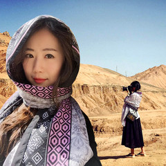 European station it women's wear, Lijiang scarf, shawl, national wind, sun protection, cotton and hemp, super large holiday resort 789 beach silk scarf.