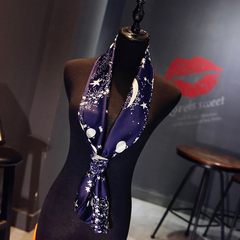 Autumn, spring and autumn holidays sunshading, sunscreen, ladies scarf, New South Korean scarf, silk summer tourism scarf, stars in the night sky